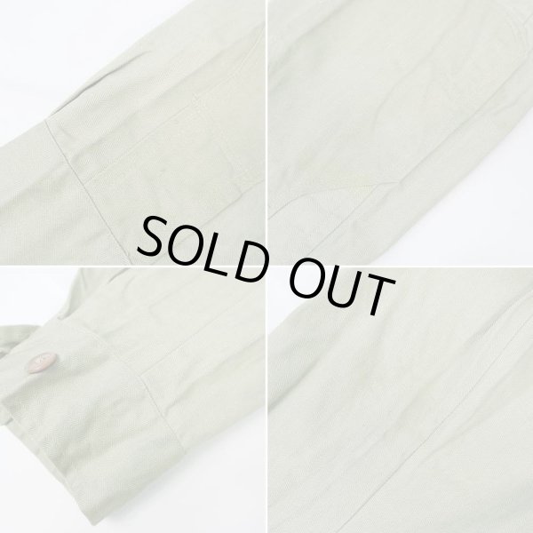 画像5: 50's LION UNIFORM HBT ワークジャケット "DEADSTOCK / Lt. OLIVE" (5)