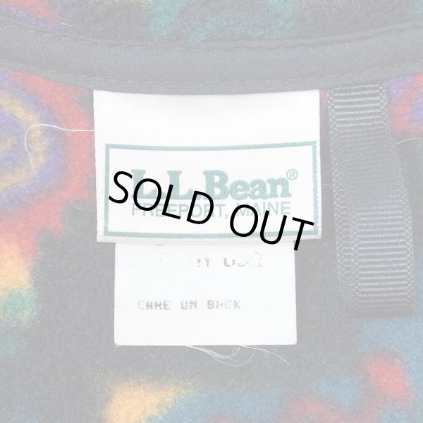 画像2: 90's L.L.Bean スナップT型 総柄フリースジャケット "MADE IN USA" (2)