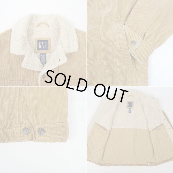 画像4: 00's OLD GAP ボアライナー コーデュロイジャケット (4)