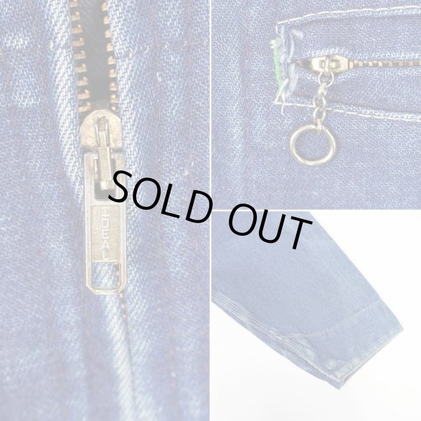 画像4: 70's OSHKOSH デニムワークジャケット "MADE IN USA / 42R" (4)