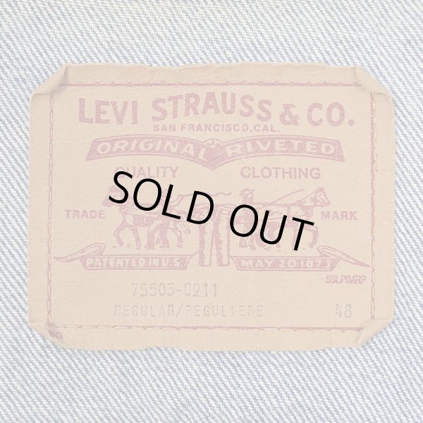 画像3: 80's Levi's 75505 デニムジャケット "MADE IN CANADA / size 48" (3)