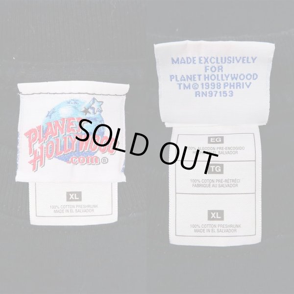 画像2: 90's PLANET HOLLYWOOD ロゴプリントTシャツ (2)