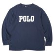 画像1: 90's Polo Ralph Lauren ロゴプリント L/S Tシャツ "MADE IN USA" (1)
