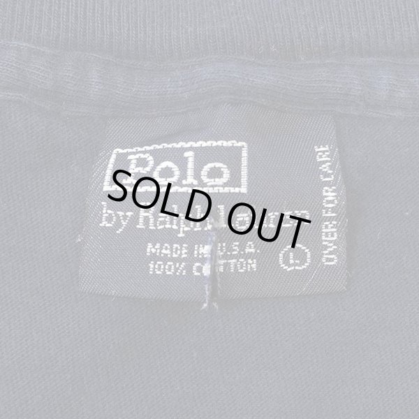 画像2: 90's Polo Ralph Lauren ロゴプリント L/S Tシャツ "MADE IN USA" (2)