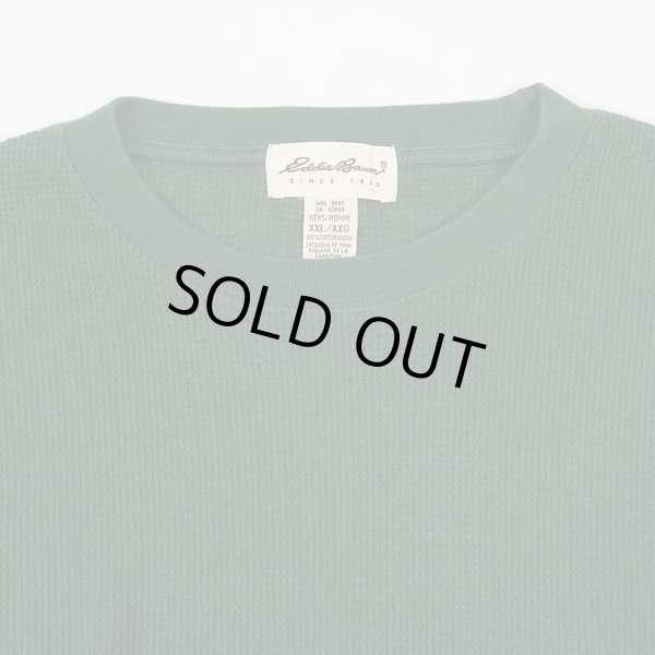 画像3: 90's Eddie Bauer L/S ワッフルカットソー "白タグ" (3)