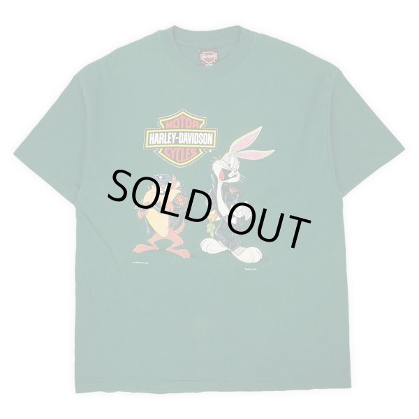 画像1: 90's HARLEY DAVIDSON × LOONEY TUNES 両面プリントTシャツ "MADE IN USA" (1)