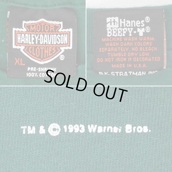 画像3: 90's HARLEY DAVIDSON × LOONEY TUNES 両面プリントTシャツ "MADE IN USA" (3)
