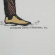 画像2: 90's Edward Gorey "So Many Books So Little Time" プリントTシャツ (2)