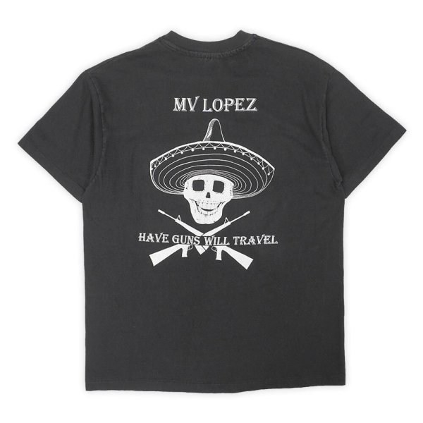 画像2: 90's MV LOPEZ 両面プリント ポケットTシャツ "Hanes BEEFY body / MADE IN USA" (2)