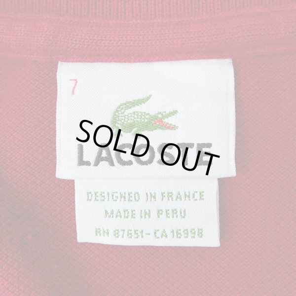 画像2: 00's LACOSTE ポロシャツ "DESIGNED IN FRANCE" (2)