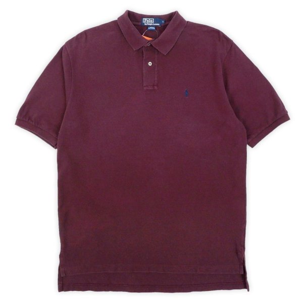 画像1: 90's Polo Ralph Lauren ポロシャツ “Burgundy” (1)