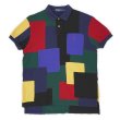 画像1: 90's Polo Ralph Lauren パッチワークポロシャツ (1)