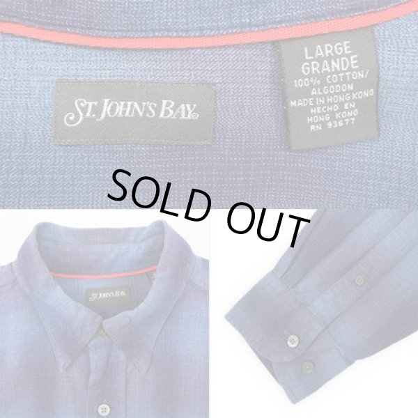 画像3: 90's ST. JOHN'S BAY オンブレチェック柄 フランネルシャツ (3)