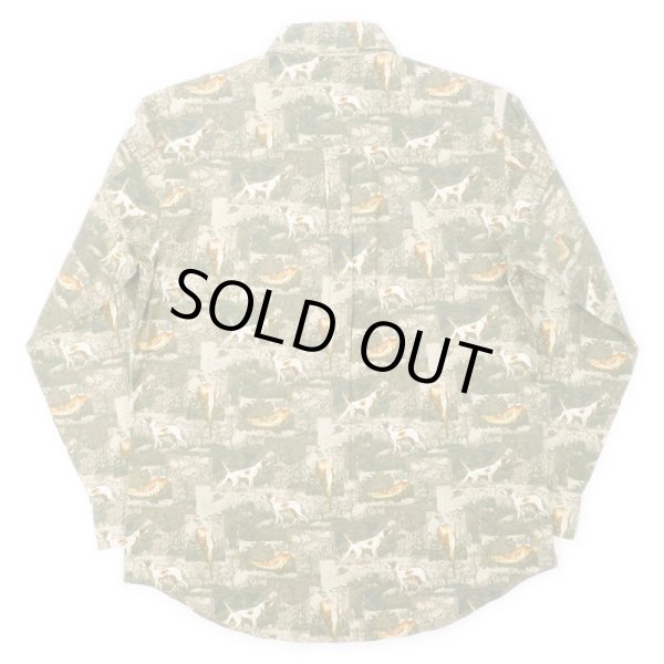 画像2: 00's Woolrich 総柄ボタンダウンシャツ "DEADSTOCK" (2)