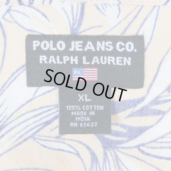 画像3: 90's POLO JEANS S/S 総柄 オープンカラーシャツ (3)