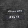 画像2: 00's BRUNO S/S オープンカラーシャツ "LINEN / BLACK" (2)