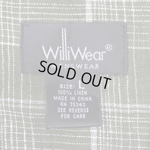 画像2: 90's Willi Wear S/S リネン オープンカラーシャツ (2)