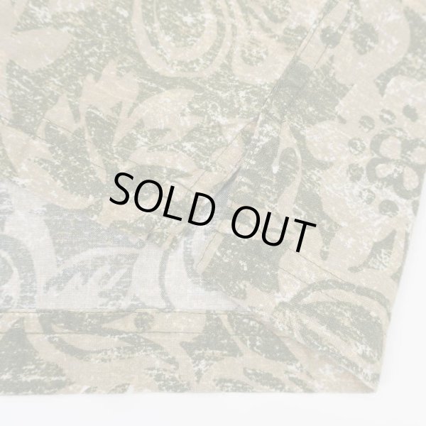 画像4: 00's L.L.Bean 総柄 S/S オープンカラーシャツ "OLIVE BASE" (4)