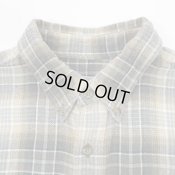 画像3: 90's EMS オンブレチェック柄 ボタンダウンシャツ (3)