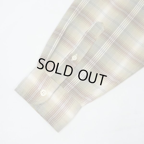 画像4: 90's J.CREW オンブレチェック柄 レーヨンシャツ (4)