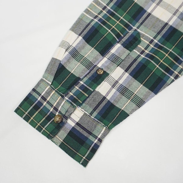 画像4: Early 90's Eddie Bauer ボタンダウンシャツ "GREEN  PLAID" (4)