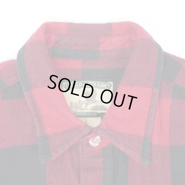 画像3: 00's Field & Stream ブロックチェック柄 ヘビーネルシャツ "RED×BLACK" (3)