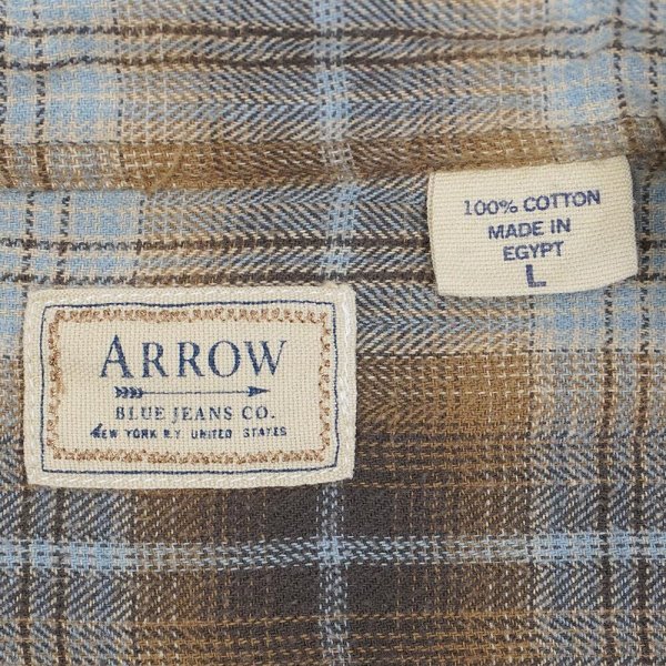 画像2: 00's Arrow フランネル ボタンダウンシャツ "Ombre Plaid" (2)