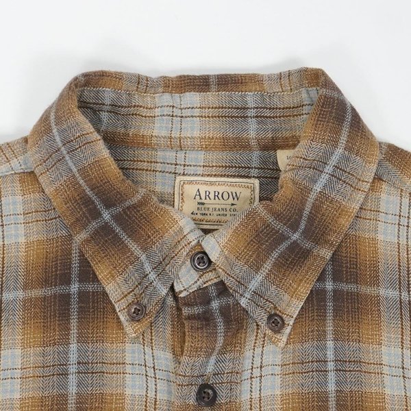 画像3: 00's Arrow フランネル ボタンダウンシャツ "Ombre Plaid" (3)