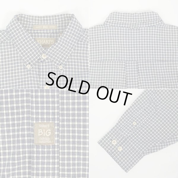 画像3: 90's KHAKI'S by ARROW ボタンダウンシャツ "Navy×White Plaid / BIG OXFORD" (3)