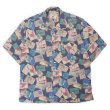 画像1: 90's CUTTER & BUCK S/S 総柄 オープンカラーシャツ "Rayon×Cotton" (1)