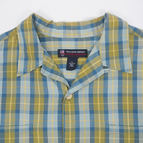 画像3: 90-00's POLO JEANS S/S オープンカラーシャツ (3)