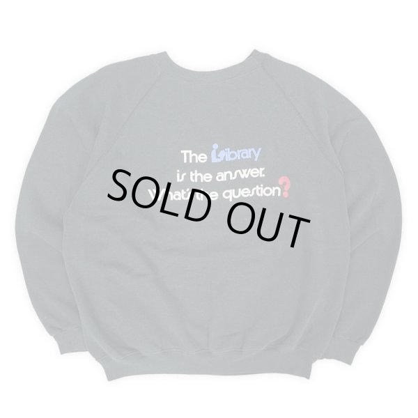 画像1: 90's Hanes 両面プリント スウェット "FADE BLACK" (1)