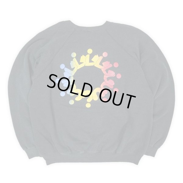 画像2: 90's Hanes 両面プリント スウェット "FADE BLACK" (2)