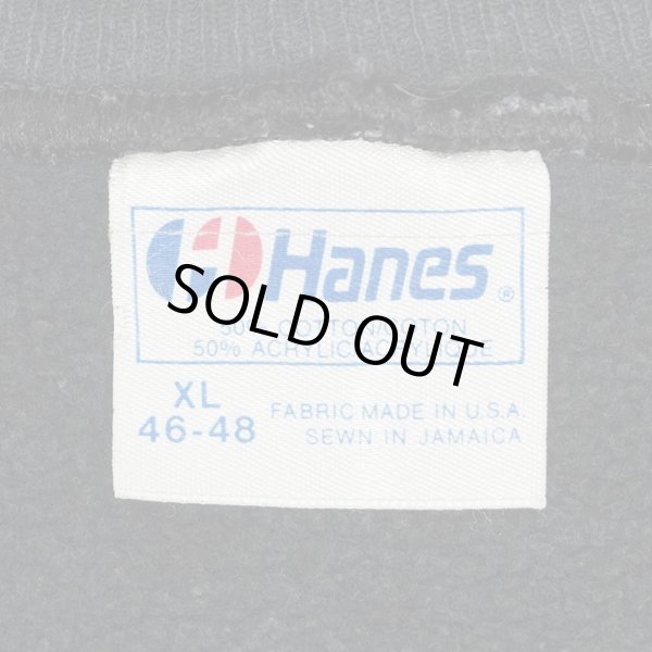 画像3: 90's Hanes 両面プリント スウェット "FADE BLACK" (3)