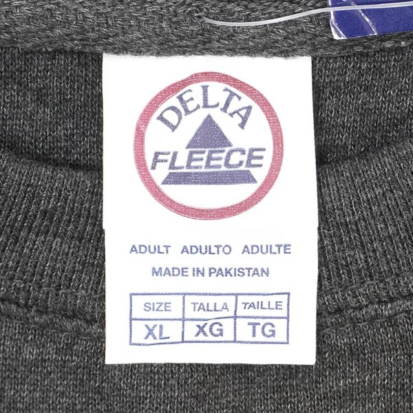 画像2: 00's DELTA ブランクスウェット "CHARCOAL HEATHER / DEADSTOCK" (2)