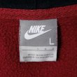 画像2: 00's NIKE スウェットパーカー "BURGUNDY" (2)