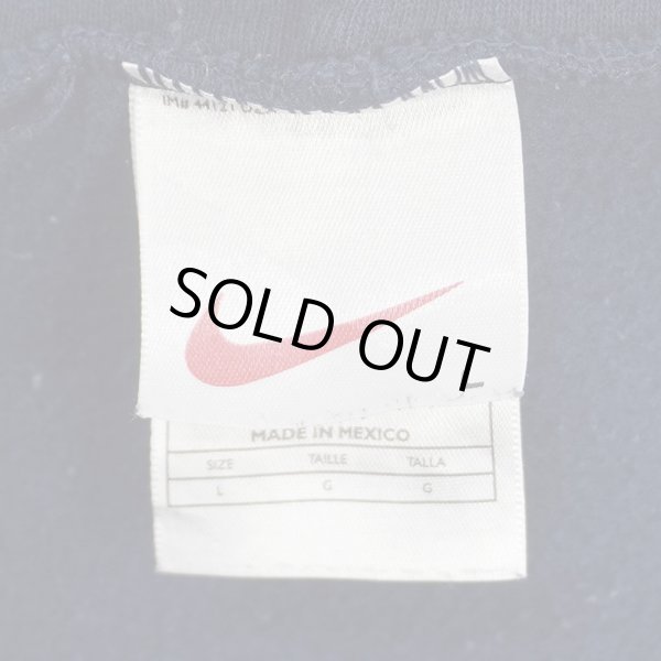 画像3: 00's NIKE センタースウォッシュ スウェットパーカー "NAVY" (3)