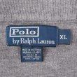 画像2: 00's Polo Ralph Lauren ハーフジップ コットンニット "GRAY" (2)