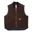 画像1: 90-00's Carhartt ダックベスト "BROWN / XL / MADE IN USA" (1)