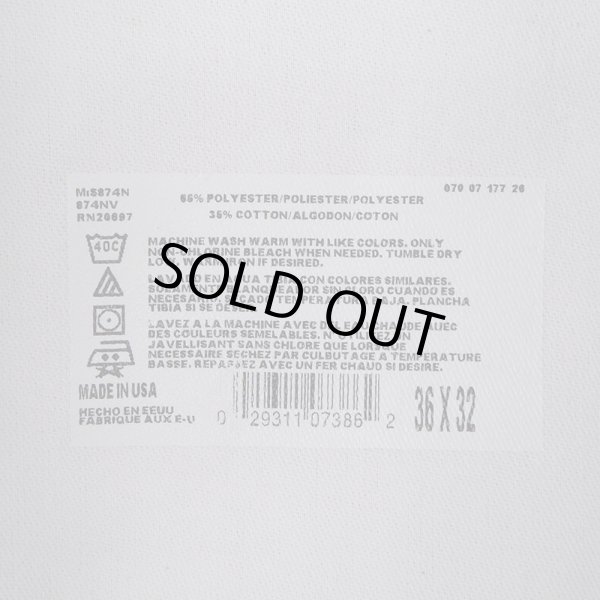 画像4: 90's Dickies 874 ワークパンツ "NAVY / MADE IN USA / DEADSTOCK" (4)