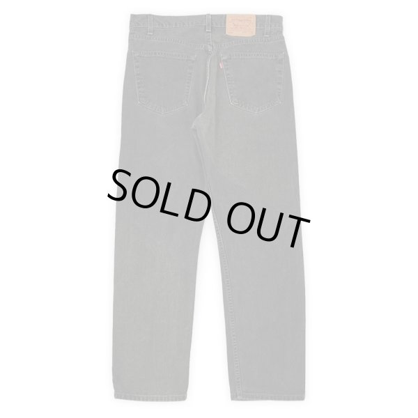 画像2: Early 00's Levi's 505 ブラックデニムパンツ "MADE IN USA / W34 L32" (2)