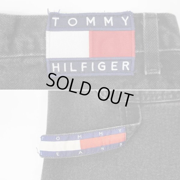 画像3: 90's TOMMY JEANS ブラックデニム ペインターパンツ (3)