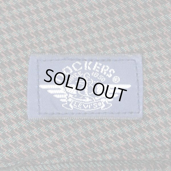 画像3: 90's DOCKERS 2タック コットントラウザー "Brown Plaid / W37 L34相当" (3)