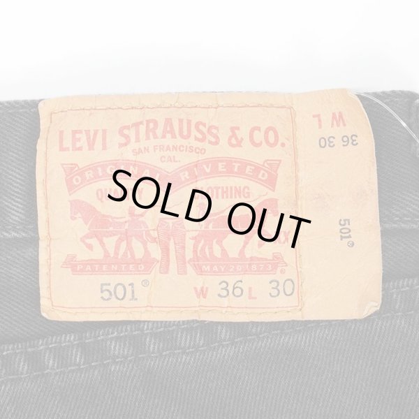 画像3: 00's Levi's 501 ブラックデニムパンツ "W36 L30" (3)