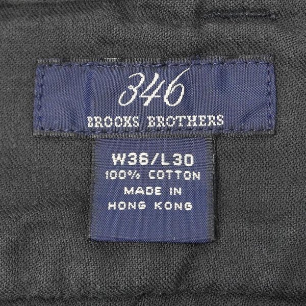 画像3: 00's 346 Brooks Brothers 2タック 太畝コーデュロイトラウザー “DARK NAVY / W36 L30” (3)