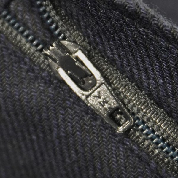 画像4: 90's Polo Ralph Lauren 2タック コットンリネントラウザー "NAVY / W38 L30" (4)