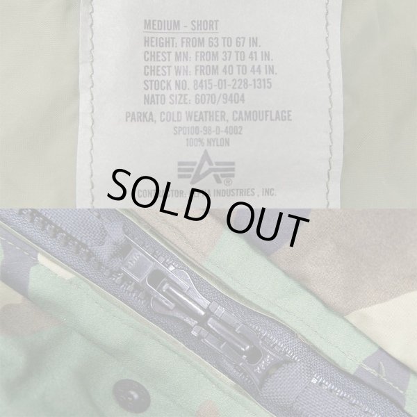 画像3: 90's US.ARMY ECWCS ウッドランドカモ柄 GORE-TEX PARKA "M-SHORT / DEADSTOCK" (3)