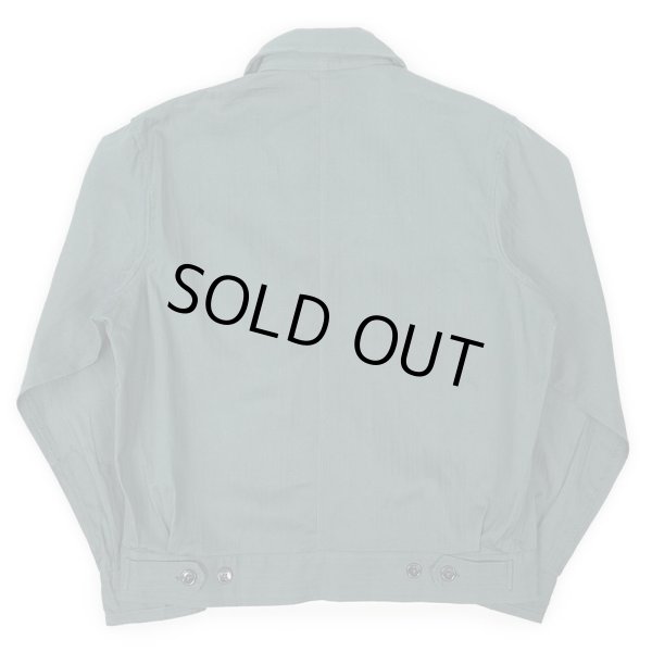 画像2: 50's LION UNIFORM HBT ワークジャケット "DEADSTOCK / GREEN" (2)