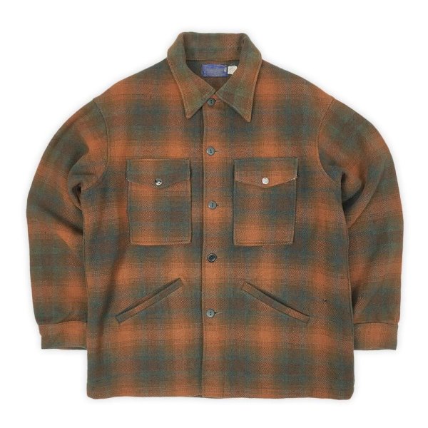 画像1: Early 70's Pendleton ウールジャケット "Ombre Plaid / MADE IN USA" (1)