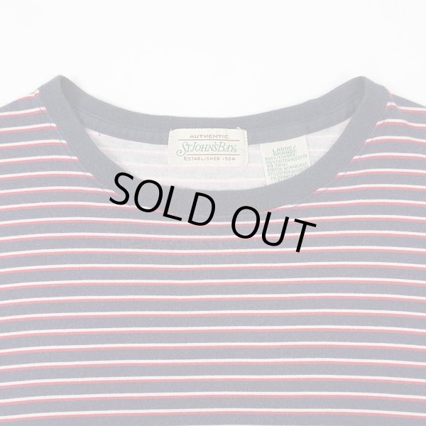 画像3: 90's ST JOHN'S BAY マルチボーダーTシャツ (3)